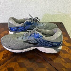 Gray and Blue BROOKS ADRENALINE GTS 18 Athletic Shoes